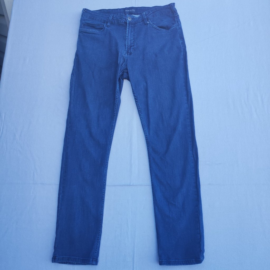 Jachs New York Jeans Men's Sz 34/32 Indigo Blue Colour Classic Straight Leg Slim